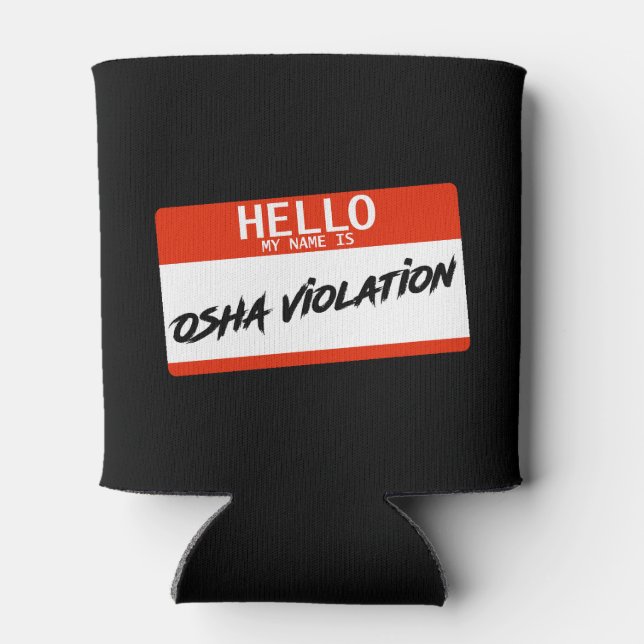 Rafraîchisseur Pour Canette Violation OSHA (Dos)