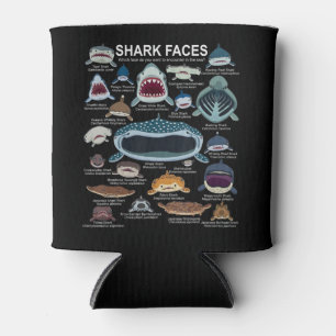 Rafraîchisseur Pour Canette Visages de requins auxquels vous voulez participer