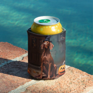 Rafraîchisseur Pour Canette Vizsla Citrouille Halloween effroi