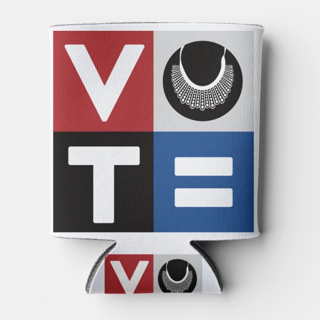 Rafraîchisseur Pour Canette Vote pour l'égalité RBG pour tous (Devant)