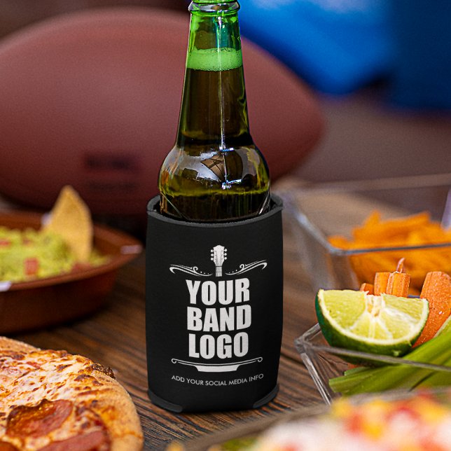 Rafraîchisseur Pour Canette Votre logo de bande (Several sizes to choose from for cans and bottles.)