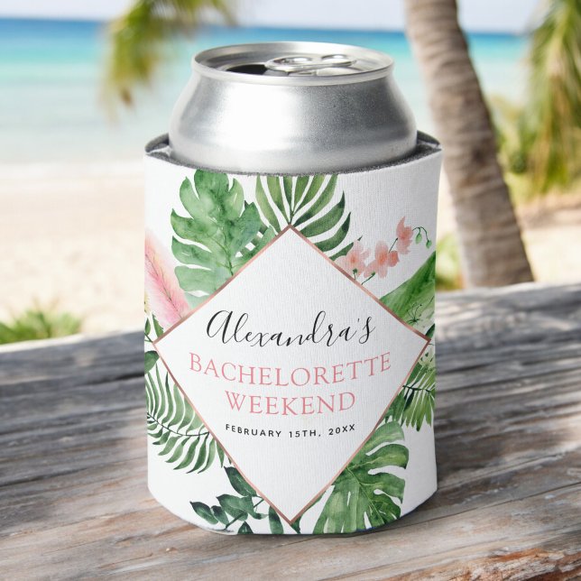Rafraîchisseur Pour Canette Week-end de Demoiselle d'Honneur Palmiers Tropicau (Créateur téléchargé)