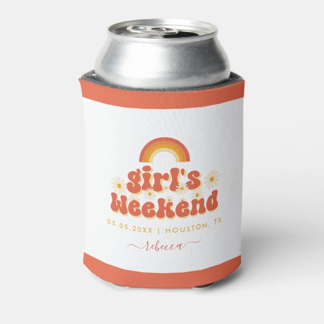 Rafraîchisseur Pour Canette Week-end personnalisé pour fille rétro, cadeau pou (Can Dos)