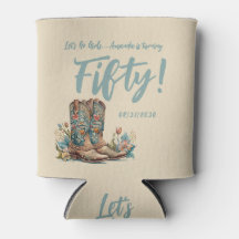 Western Boots Floral Cinquantième anniversaire fêt