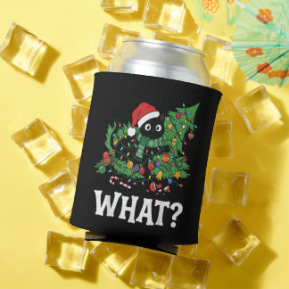 Rafraîchisseur Pour Canette What Black Cat Funny Christmas Tree