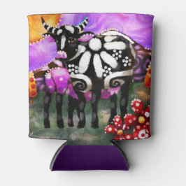 Rafraîchisseur Pour Canette Whimsical Abstract Momma & Baby Cow Funky Farm