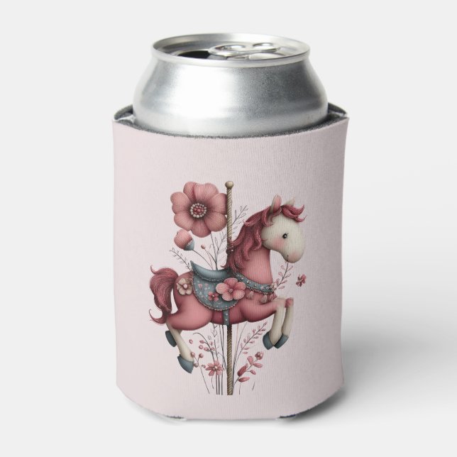 Rafraîchisseur Pour Canette Whimsical Carousel Horse Image (Can devant)