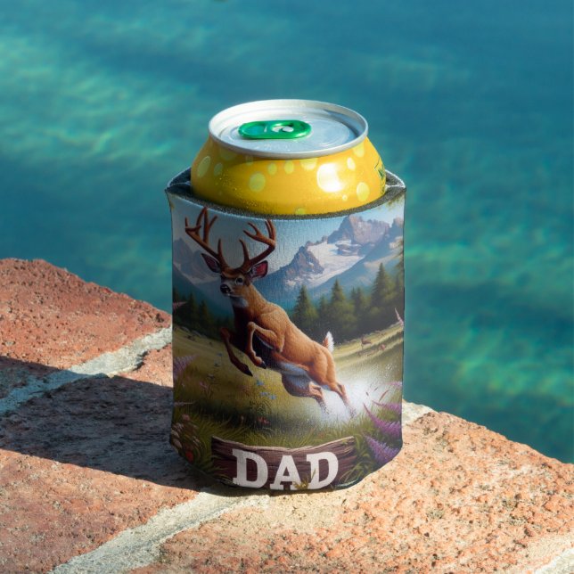 Rafraîchisseur Pour Canette Whitetail Buck Papa (Piscine in situ)