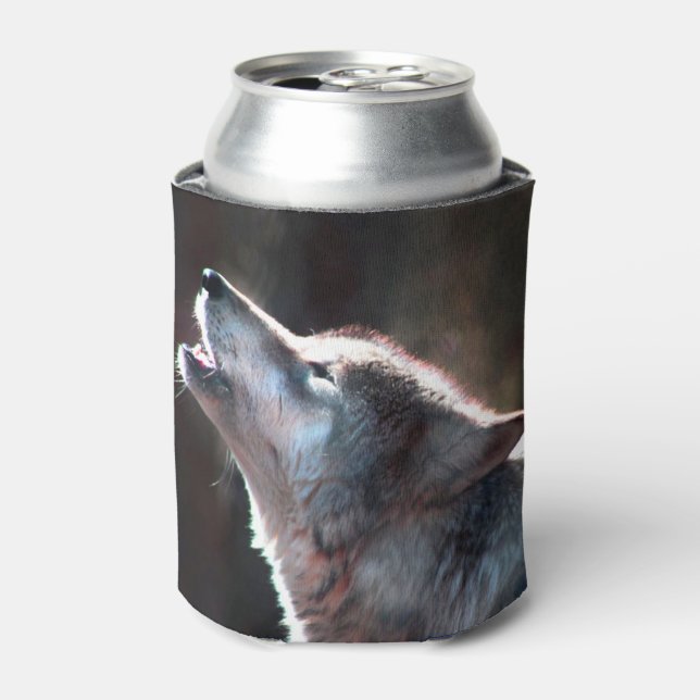 Rafraîchisseur Pour Canette Wolf Howling Loup solitaire (Can devant)