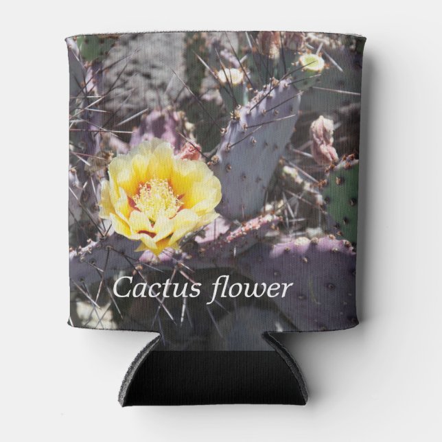 Rafraîchisseur Pour Canette Yellow cactus (Devant)