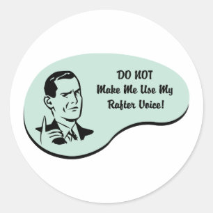 Rafter Voice Runder Aufkleber