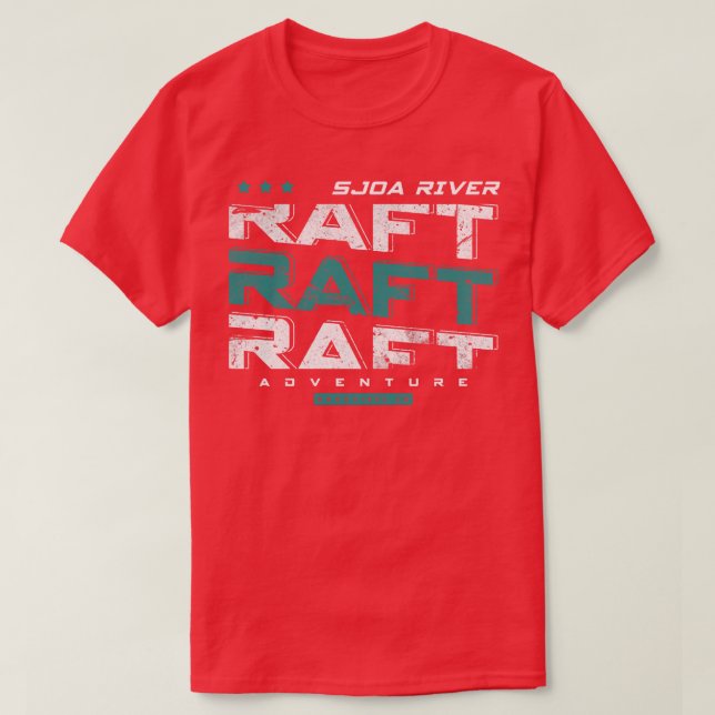 Rafting am Sjoa T-Shirt (Design vorne)