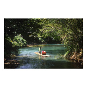 Rafting auf dem Martha Brae River, Falmouth, Fotodruck