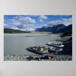 Rafting des Alsek flussabwärts Poster