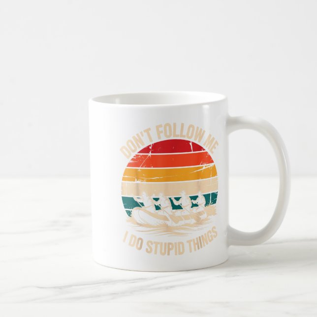 Rafting Design For Men Women White Water River Raf Kaffeetasse (Rechts)
