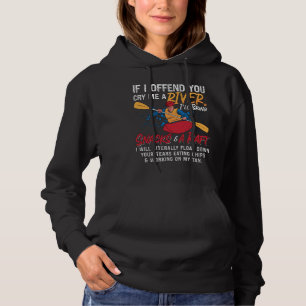 Rafting, wenn ich dich anbiete Kayak Paddling Kanu Hoodie