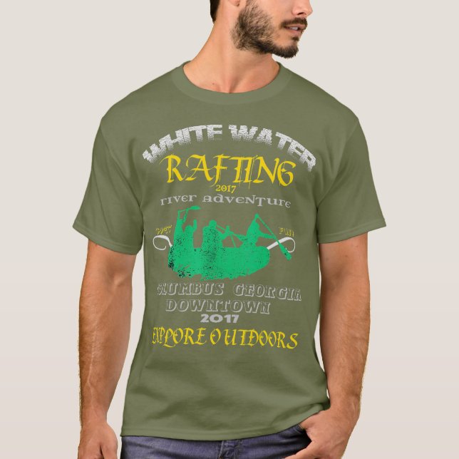 Rafting White Water Cool River Boat Perfect Gift T-Shirt (Vorderseite)