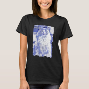 Ragdoll Cat Artwear Niedlich Kitts Cats Mama and C T-Shirt