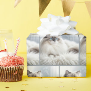 Ragdoll Cat On a Fur Rug Geschenkpapier