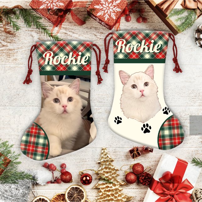Ragdoll Cat Personalisiert Kleiner Weihnachtsstrumpf (Von Creator hochgeladen)