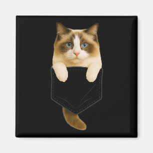 Ragdoll Cat Pocket Funny Gaben Katze Mama Katze Va Magnet
