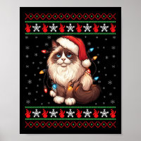 Ragdoll Cat Ugly Christmas Ragdoll Cat Xmas Lighti