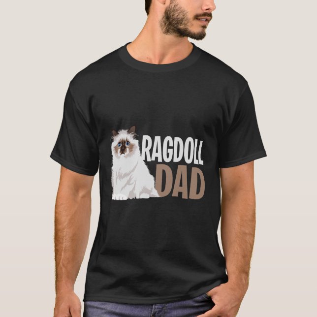 Ragdoll Cat Vater Funny Cat Owner Lowner T-Shirt (Vorderseite)
