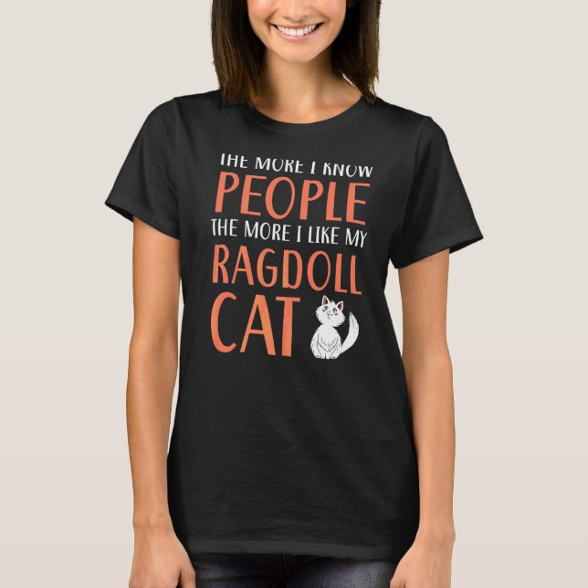 Ragdoll Cats Eigentümer Kitty Paw Liebe Meow Kitte T-Shirt (Vorderseite)