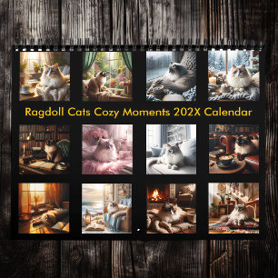 Ragdoll Chats Moments cosy 202X Calendrier