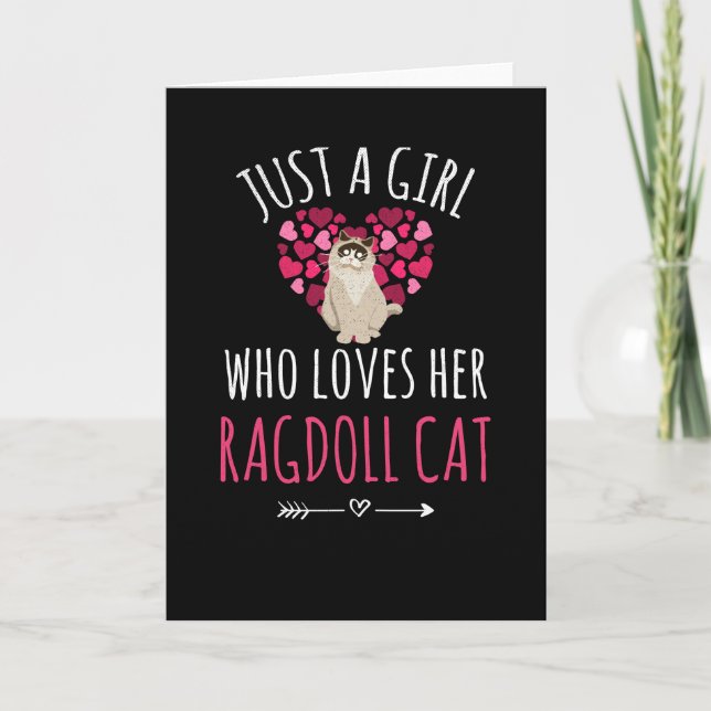 Ragdoll Geschenke für Frauen | Ragdoll Cat Lovers Karte (Vorderseite)