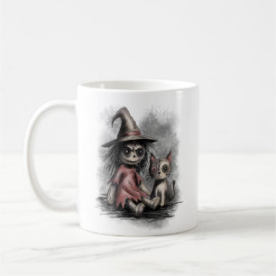 Ragdoll-Hexe und Katze Kaffeetasse