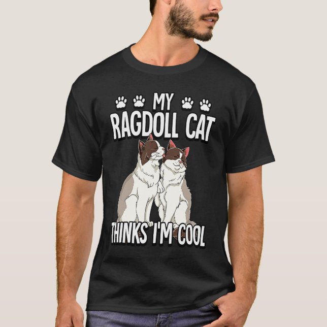 Ragdoll-Katze  9 T-Shirt (Vorderseite)