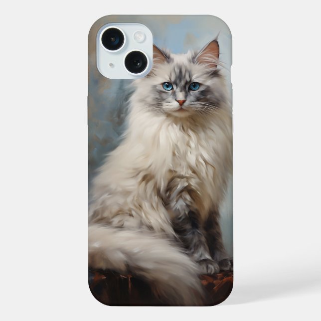 Ragdoll-Katze iPhone 15 Plus Hülle (Rückseite)