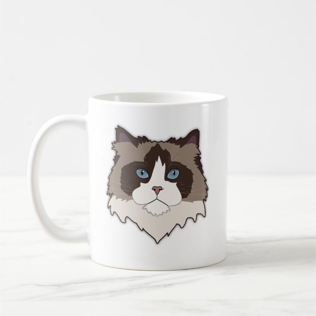 Ragdoll-Katze Kaffeetasse (Links)