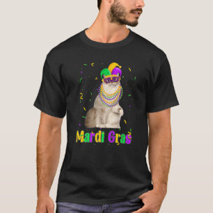 Ragdoll-Katze Mardi Gras Meowdi Gras Kätzchenmaske T-Shirt