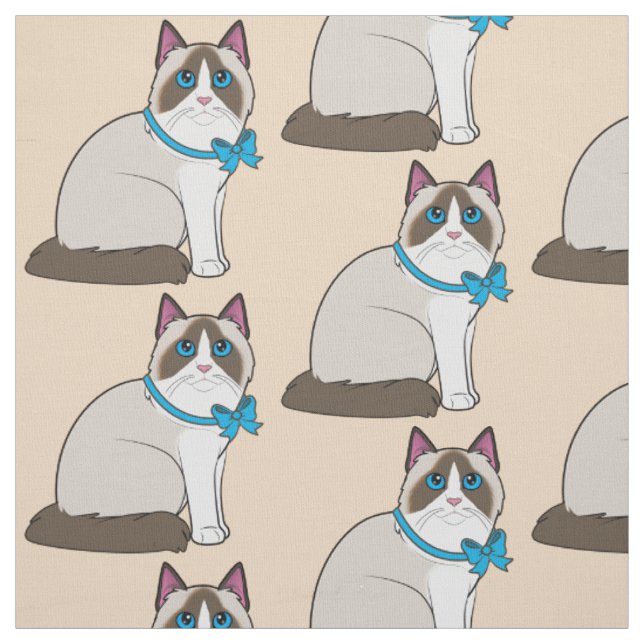 Ragdoll Katze Stoff (Muster)