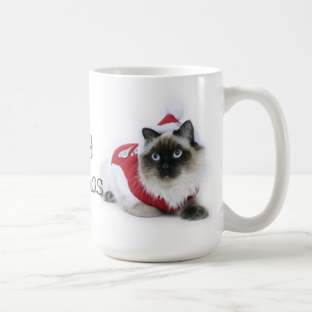 Ragdoll Katze WeihnachtsTasse Tasse (Rechts)