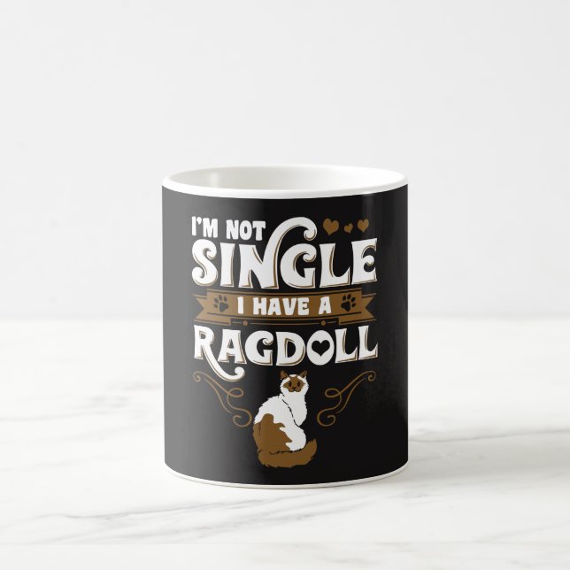 Ragdoll Katzen-Zitate Kaffeetasse (Mittel)