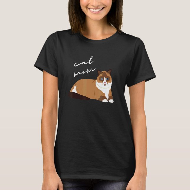 Ragdoll-Katzenmutter für Katze T-Shirt (Vorderseite)