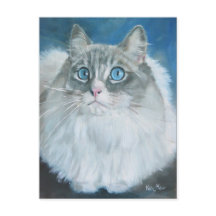Ragdoll Katzenölmalerei
