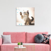 Ragdoll Kitten mit Seifenblasen