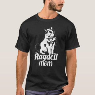 Ragdoll Mama Cat Women Girls Lady Haustier Niedlic T-Shirt