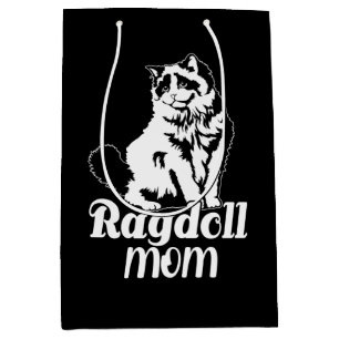 Ragdoll Mama, Funny Ragdoll Cat Lover Mama Präsent Mittlere Geschenktüte