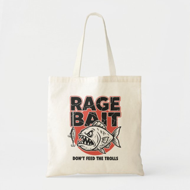 Rage Bait, Don’t Feed The Trolls Tragetasche (Vorne)