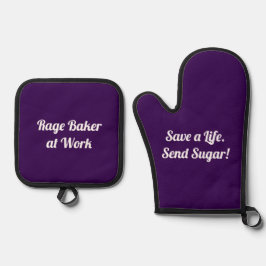 Rage Baker  Ofenhandschuh & Topflappen-Set