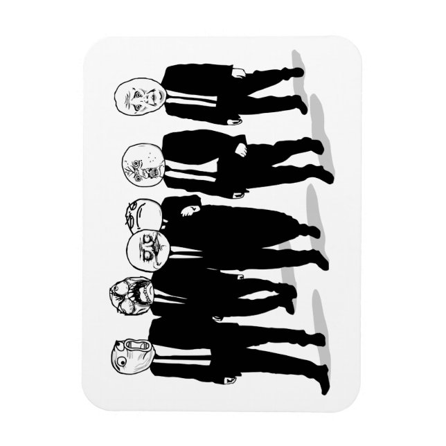 Rage Comic Meme vor dem Walking. Ich Gusta. Magnet (Vertikal)