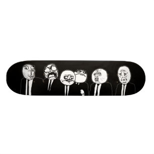 Rage Comic Meme vor dem Walking. Ich Gusta. Skateboard