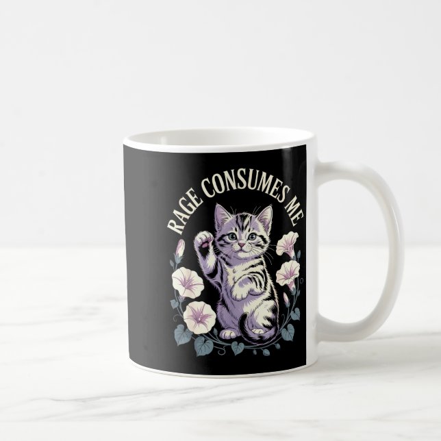 Rage Consumes Me Cute Kitten  Kaffeetasse (Rechts)
