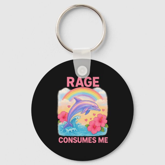 Rage Consumes Me Dolphin  Schlüsselanhänger (Vorderseite)
