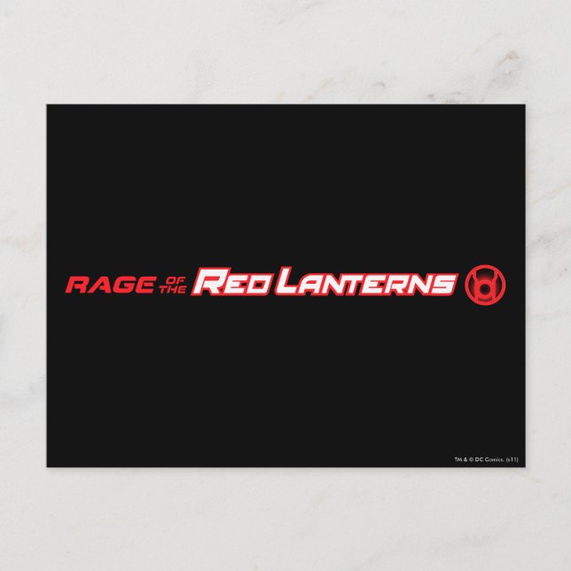 Rage der roten Lanterns Postkarte (Vorderseite)